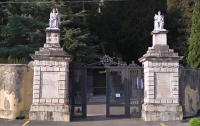 L&#039;ingresso del cimitero di Sezze