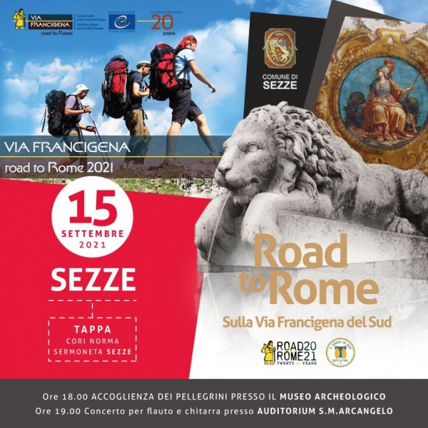 Tappa a Sezze...  sul percorso della via Francigena