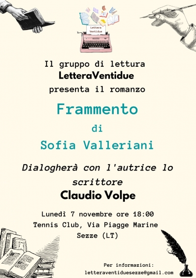 Frammento di Sofia Valleriani. Domani la presentazione del romanzo