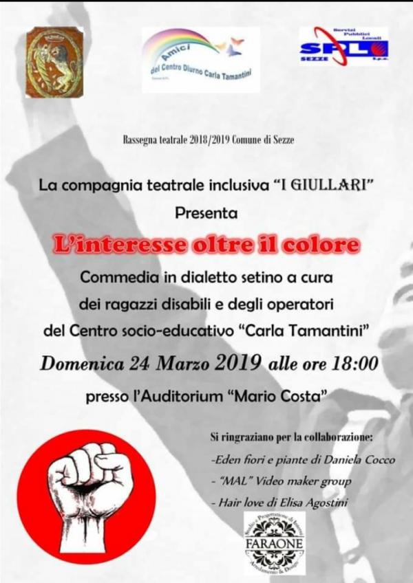 L’interesse oltre il colore, la nuova commedia dei &quot;Giullari&quot; del centro Tamantini