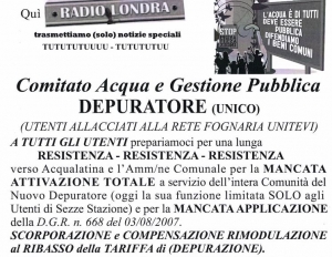 Il Comitato Acqua Pubblica organizza 5 Flash Mob