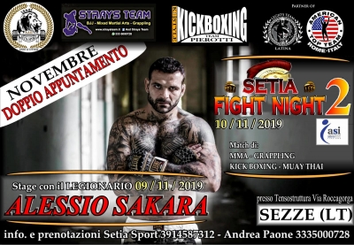 Tutto pronto per il &quot;Setia Fight Night 2&quot;