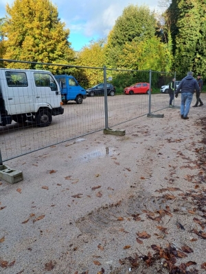 Al via i lavori di riqualificazione del campetto di basket nel parco La Macchia